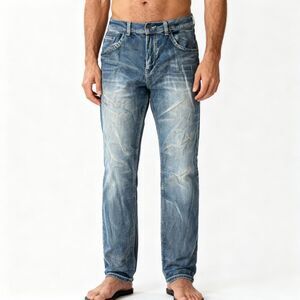 36 x 30 Vintage 1990s Mens Distressed Grunge Blue Jeans by Faded Glory